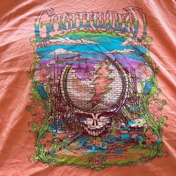 The Grateful Dead Daydreamer Women's Merch Long Sleeve T-Shirt In Coral - Picture 12 of 16
